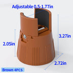 Adjustable Splint-Type Lift Pads: Moisture-Proof, Shockproof For Furniture Legs; Fits Table/Chair/Stool Legs For Heightening