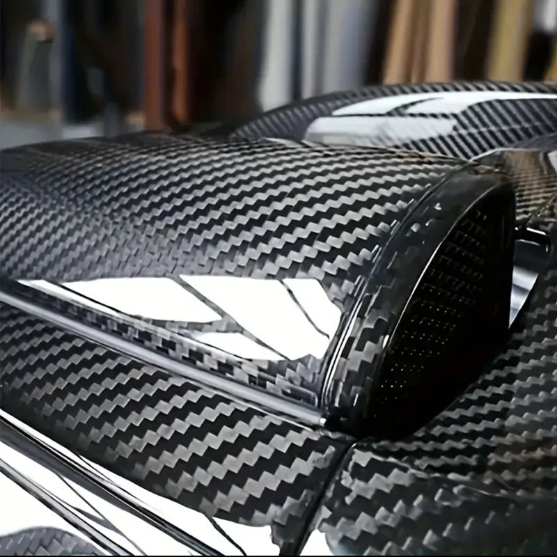 High Gloss 6D 5D Carbon Fiber Black Car Foiling Wrap Vinyl Car Wrapping Folie Automotive Vinyl for Motorcycle Vinyls Motorcycles