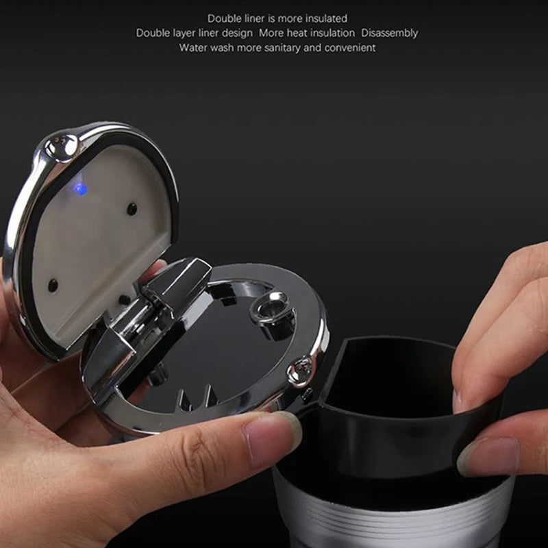 Car Ashtray with LED Light Car Smokeless Cup Holder For Chrysler 300c 300 Pacifica 200 Sebring PT Cruiser