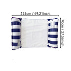 Inflatable Foldable Floating Row Swimming Pool Party Water Hammock Air Mattresses Pvc Stripe Water Floating Inflatable Mat