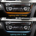 Dashboard Center Console Ambient lighting Interior 2 Colors Radio AC Panel LED Trim For BMW 3 4 series F30 F31 F32 F33 F34 F36