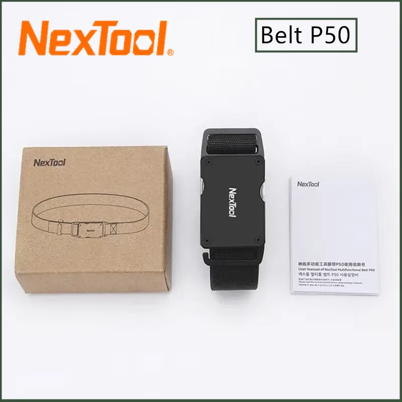 NexTool Multifunctional Belt P50 Men Waist Buckle Repair Tool Screwdrivers Scissors File Bottle Opener SIM Card Pin Remover New
