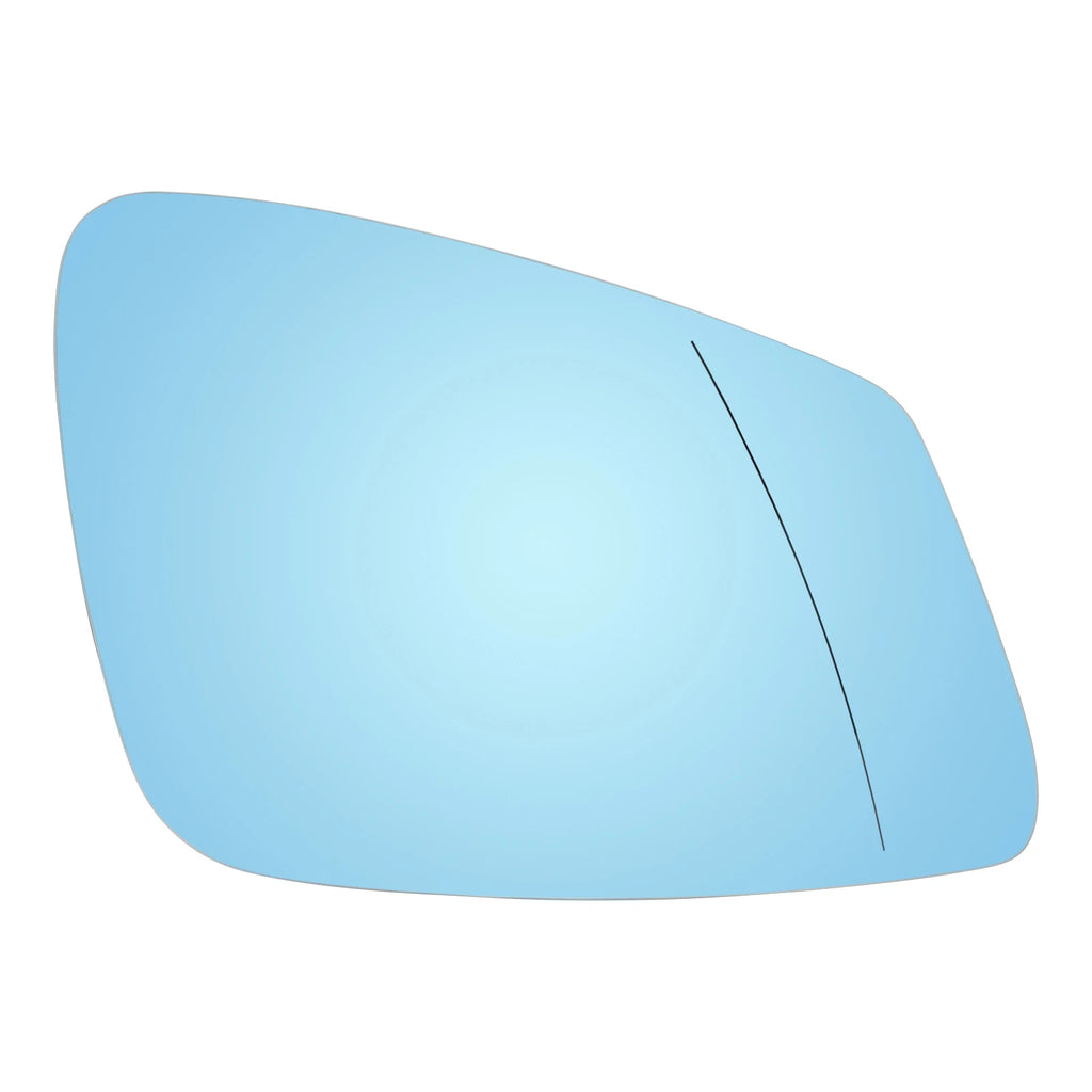 BMW 1-7 Series door wing mirror glass heated blue tint replacement, left/right set