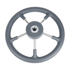 Boat Accessories Marine 13 Inch stainless steel 5 Spoke Destroyer Steering Wheel with Black Foam