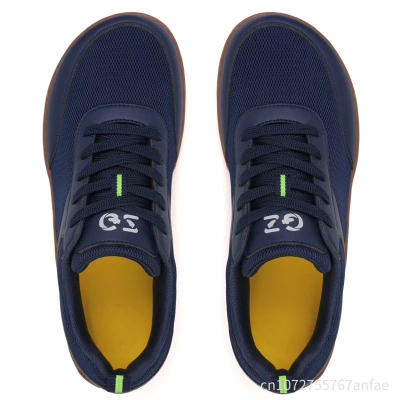 Mens Women Wide Toe Barefoot Shoes Mesh Breathable Walking Shoes Fashion Soft Comfortable Casual Shoes Non-Slip Outdoors Sneaker