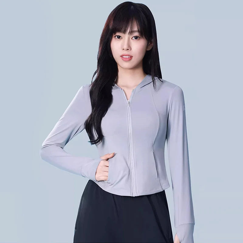GOLDEN CAMEL Cape Sun Protection Clothing Anti-ultraviolet Breathable Ice Silk Quick-drying Skin Tights Sun Protection Jacket
