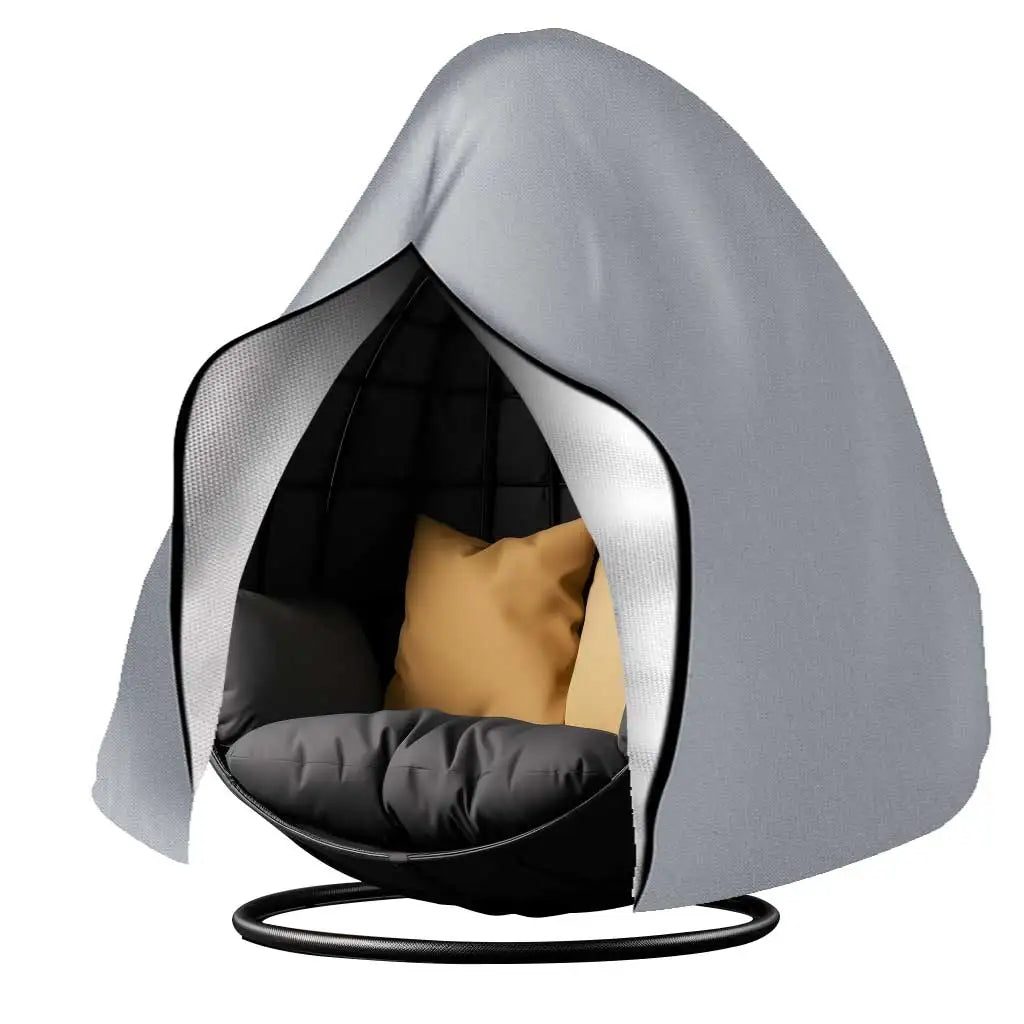Waterproof Patio Hanging Egg Chair Cover Windproof Swing Egg Chair Cover Egg Chair Slipcover With Zipper and Adjustable Hem Cord