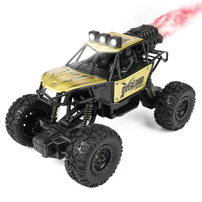 Upgraded PRO Off-Road 4WD RC Off Road Truck 1:16 Scale RC Car with Headlights 2.4G Remote Control Toy Gift for Kids Outdoor Play