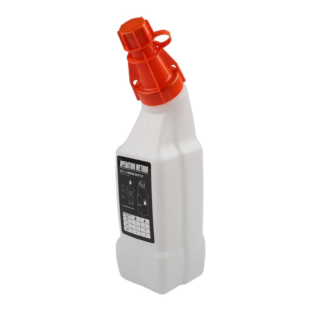 1L Oil Mixing Bottle Fuel And Oil Mixing Bottle- For 2-Stroke Brushcutters Chainsaws Garden Equipment