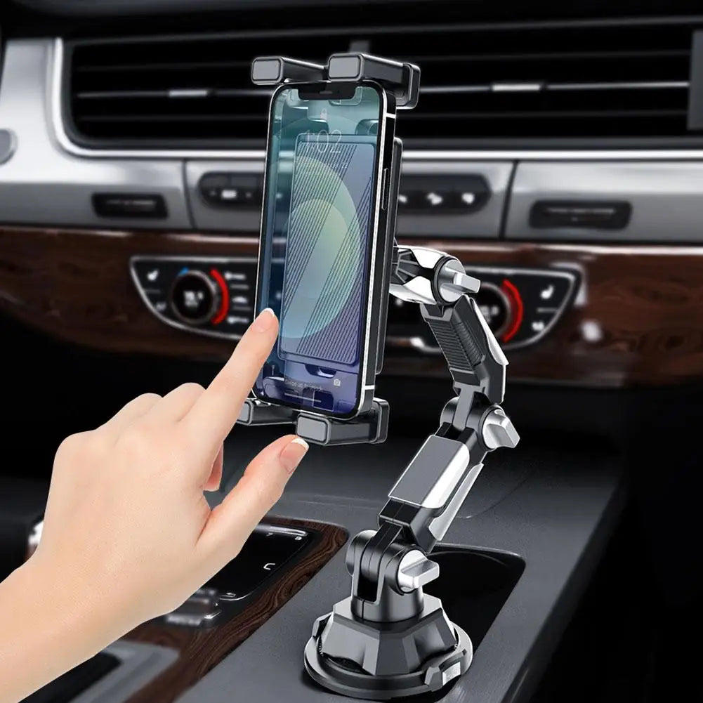 car Magnetic Mobile phone stand 360-degree rotation Adjustable Arm Universal Car Cup Holder Tablet & Phone Mount for iPad Pro