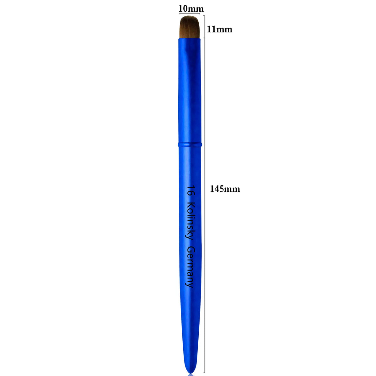 French nail art brush for acrylic & UV gel, elegant handle, blue/red/light gold styles