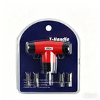 1- 6 N.M T-type Fixed Torque Scewdriver Preset Torque Wrench Tools with 4 Batch Heads 5% Accuracy 6.35mm