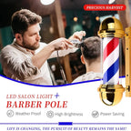 Hairdressing Entrance Lamp Barber Shop Cylindrical Rotating Sign Light Outdoor Shop Name Exclusive Prop Lighting Tool
