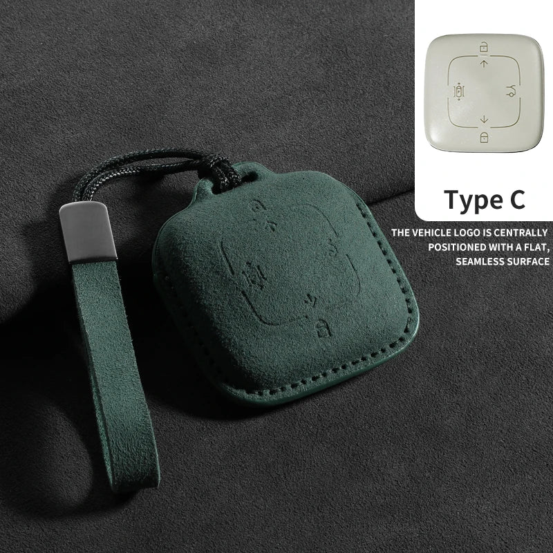 Suede Car Remote Key Case Cover For ZEEKR X 001 007 009 7X MIX Car Remote Key Case Shell Durable Protector Decorative Accessorie