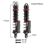 RS Aluminum Shock Absorber 90/95/105/115mm Damper For 1/10 RC Crawler Car  Flying God Short Card Big Foot Car Model Car Upgrade