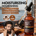 SADOER Men's Beard Growth Set, Gentle Nourishment, Sandalwood Beard Oil, Beard Balm, Beard Shampoo, Scissors, Comb, Brush