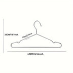 20/50PCS Heavy Duty Stainless Steel Hangers, 16.5 Inch Ultra Thin Space Saving Clothes Hangers, Polished Metal Wardrobe Hangers