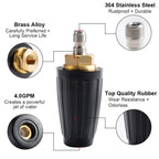 Pressure Washer Tips Turbo Nozzle Pressure Washer 4000 PSI with 1/4 Quick Connect for Cleaning Brick,Concrete,and Vinyl Surfaces