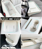 GWM ORA 5 2026 Silicone Interior Storage Box Set, Cup Holder Cover & Phone Mat, White/Grey
