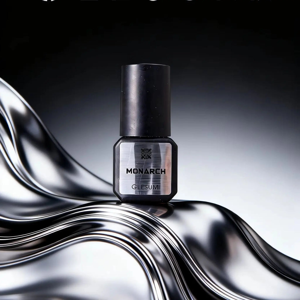 Glesum Master Level Eyelash Glue  0.8s Dry Adhesive Oil And Water Resistant Retention time 12 Weeks Flexible Eyelash Adhesive