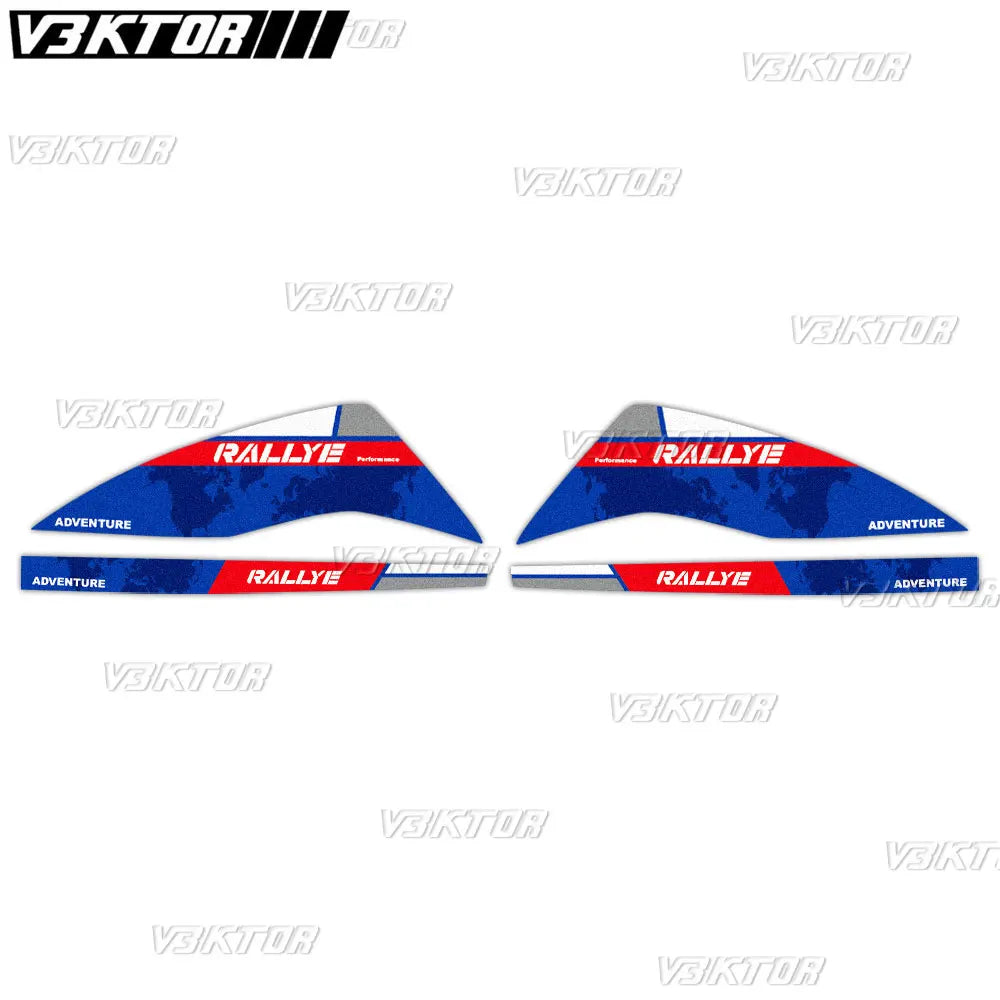 For R1200GS R1250GS ADV Rallye HP4 Trophy Triple Black Motorcycle Handguard Shield Sticker Motorrad Hand Guard Decals