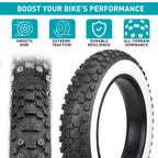 ZUKKA 2 Pack 20x4.0 inch Fat Bike Tire for Electric Bike Fat Bicycle Tire 4.0 inch Mountain Bike Tire