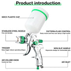 Professional HVLP Spray Gun 1.4/1.7/2.0/2.5mm Steel Nozzle Gravity Spray Gun DIY Spray Paint Kit Home Car Paint Spray Gun Tools