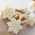 Snowflake Candle Silicone Mold DIY Christmas Soap Wax Melt Mold Aroma Stone Decor Handmade Craft Gift Home Decor Holiday Ornamen