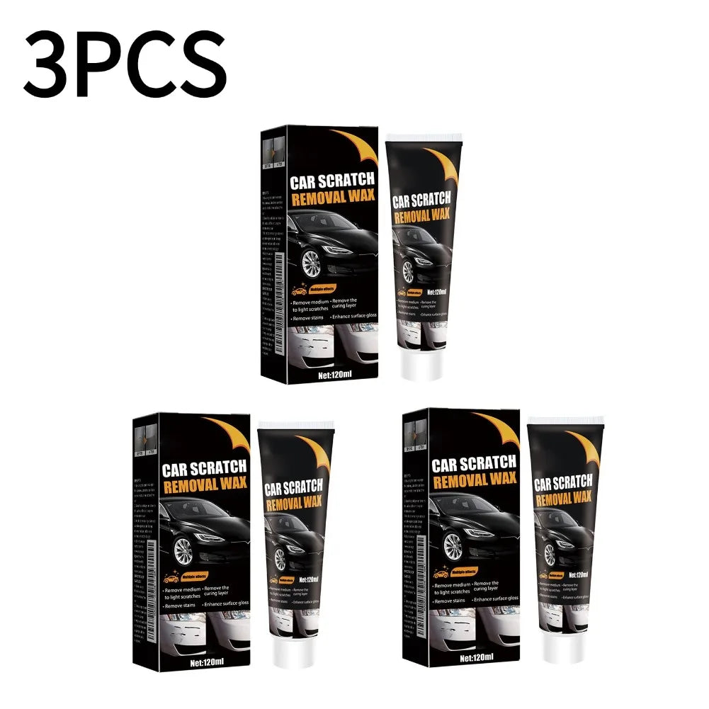 Car Scratch Removal Wax Kit 120ml Auto Paint Scratch Repair Polish with Sponge & Towel