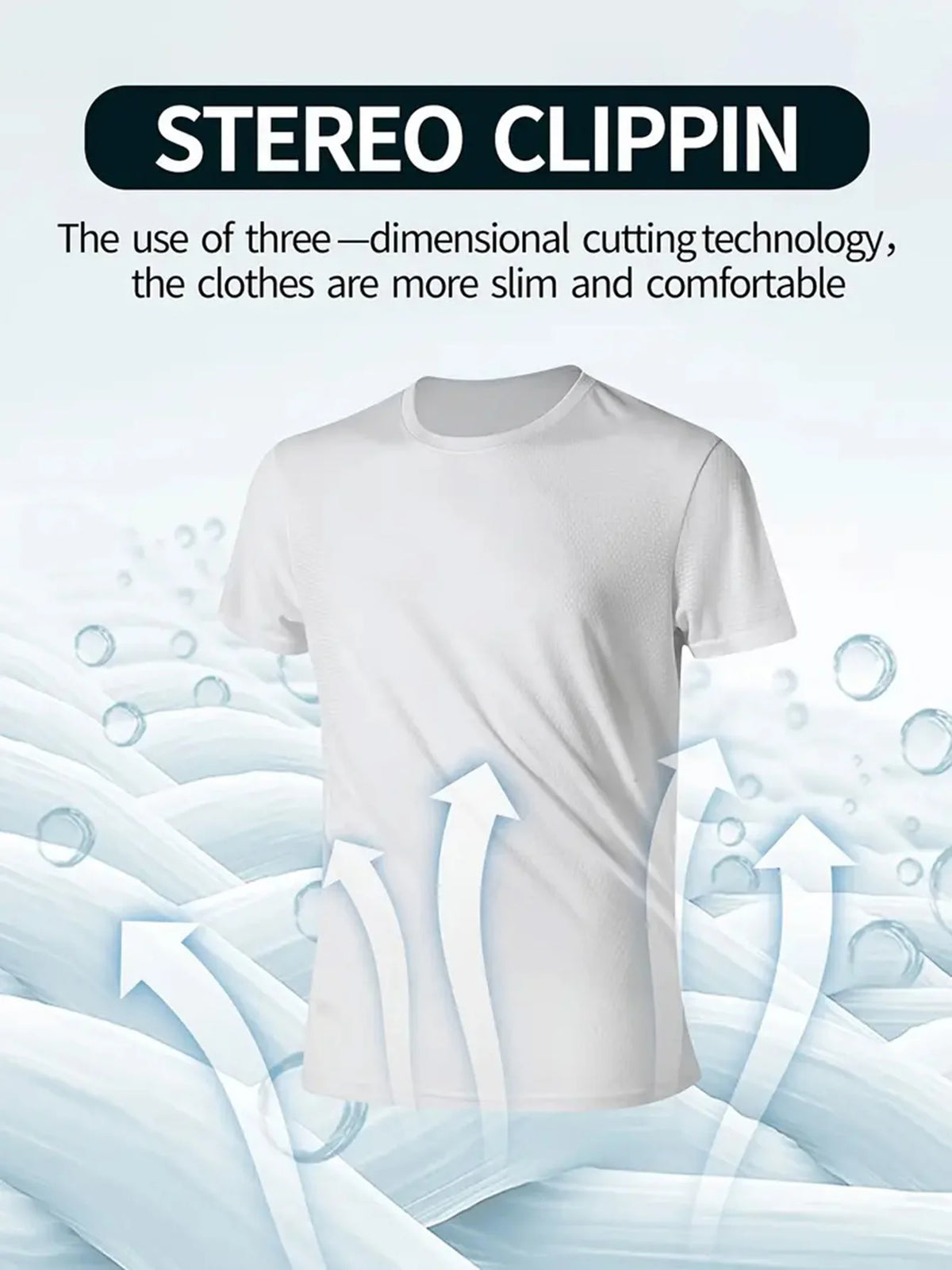 Round Neck T-Shirt 7-Piece White Ultra-Light Men's Quick-Drying Breathable Sweat-Absorbent Shirt Suitable for Fitness Gym and Ru