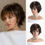 10 Inch Natural Synthetic Wigs for Women Short curly  Wig Daily Party Heat Resistant Hair