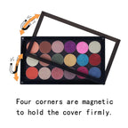 Coosei New Acrylic EMPTY Magnetic Eyeshadow Palette Waterproof High-Gloss Eye Shadow Makeup Pallet 9.36*5.5'
