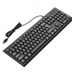USB Wired Keyboard 104 Keys Standard Keyboard Laptop Gaming Keyboard Membrane Keyboard Ergonomic keyboard For PC Windows Mac OS