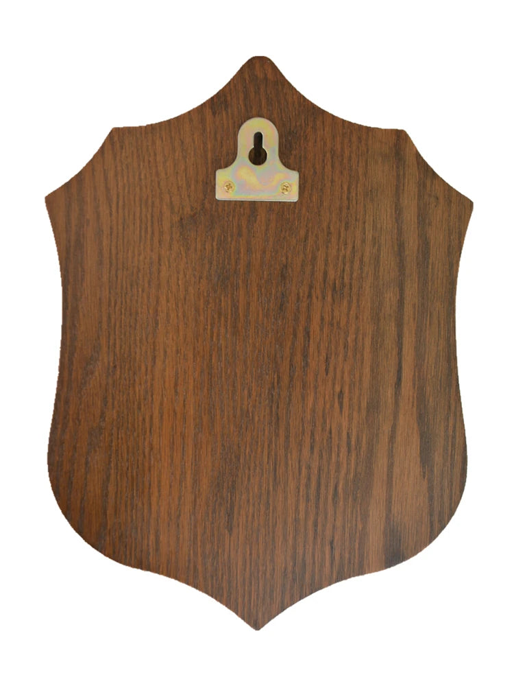 Deer Trophy Shield Roe Solid Oak Trophy Plate Buck Wooden Shields for Deer Trophies Plaque Antler Mount Shield Plaque