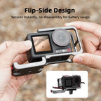Flymile Action 5 Cage Metal Protective Case for DJI Osmo Action 5 Pro Accessories Expansion Mounts Frame With Buttons