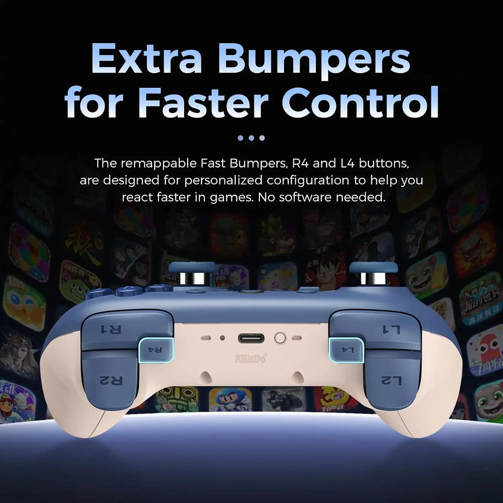 8BitDo New Ultimate 2C Bluetooth Controller With Hall Joystick for Nintendo Switch 2 Lite OLED Gamepad Accessories