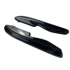 2Pcs Gloss Black Car Rear Bumper Side Splitter For BMW 3 Series E90 318i 320i 320d M-Sport 2004-2008 Pre-Facelift Tuning Bodykit