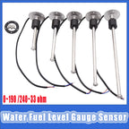 150mm-600mm Water Fuel Level Sensor 0-190Ohm/240-33ohm Sensor for Marine Boat Yacht Car Oil Liquid Tank Fuel Sender Unit Sensors