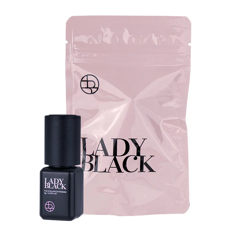 5/10 Bottles 5ml Lady Black Eyelash Extension Glue Sky Zone Strong Fast Drying False Eyelashes Glue Adhesive Low Irritation
