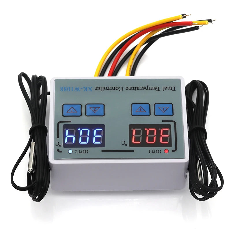 W1088 digital temperature and humidity controller egg incubator thermostat humidity controller heating and cooling controller