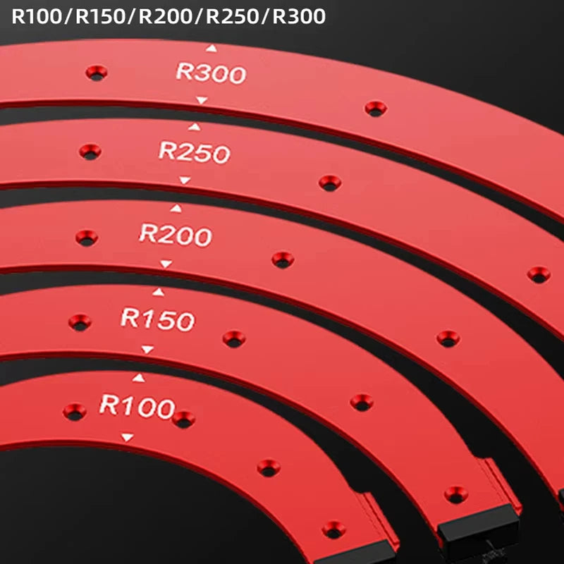 5Pcs Radius Corner Jigs for Wood Working, Woodworking Round Corner Radius Templates, Radius Jig Corner Radius Routing Templates