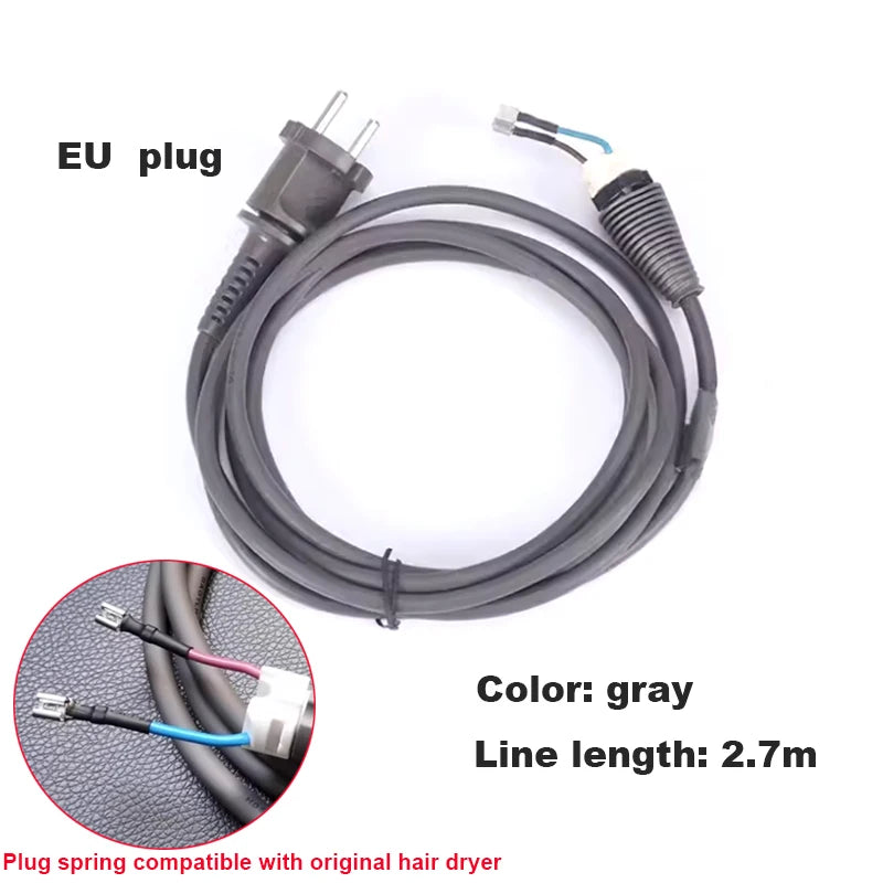 compatible supersonic hair dryer HD01/HD02/HD03/HD08 Power Line British/EU 220V substitute repair break upgrade accessories