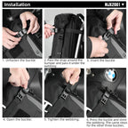 Rhinowalk Motorcycle Bumper Bag Waterproof 6L Universal Motorcycle Side Frame Bag with Internal Support Travel Luggage Tool Box