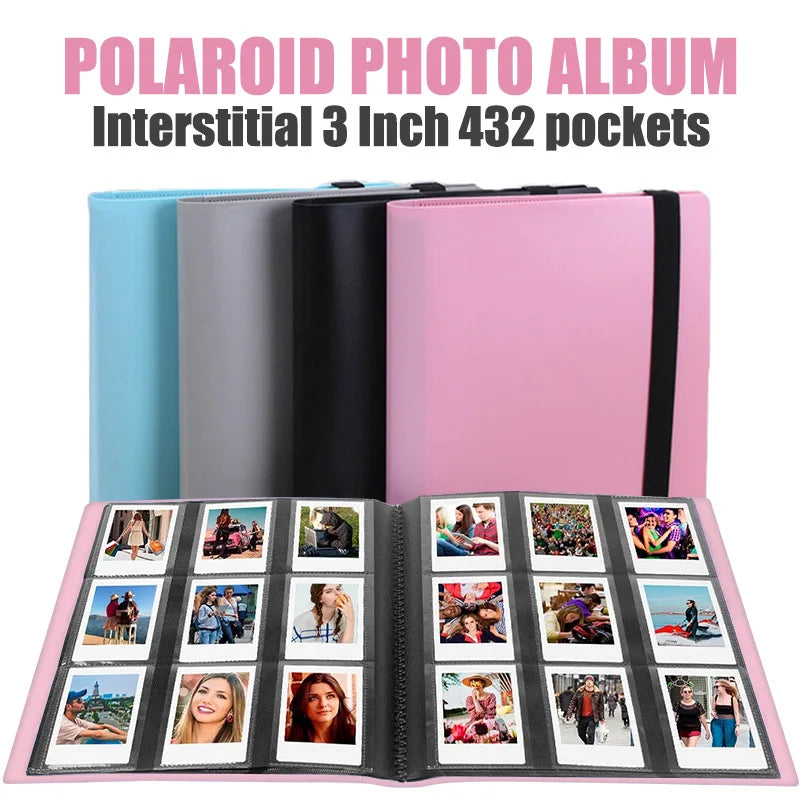 432 Pocket Photo Album for Fujifilm Instax Mini 12/11/9/Evo/LiPlay, Multiple Colors, 1pc