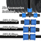 50/100m Drip Tape 16mm PE Tubing Spacing 10-40cm for Garden Greenhouse Watering Farm Agricultural Irrigation Soaker Hose Dripper