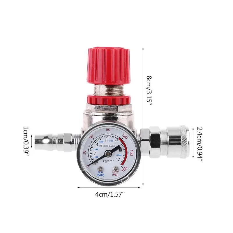Air Compressor Pressure for Valve Switch Regulator Pressure Switch Control for Valve with Gauge Stainless Steel Dual Sca