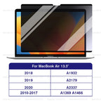 M1 M2 M3 Removable Magnetic Privacy Screen Protector For Macbook Pro Air 13 13.6 14 15.3 16.2 inch Anti-Spy/Peep Laptop Filter