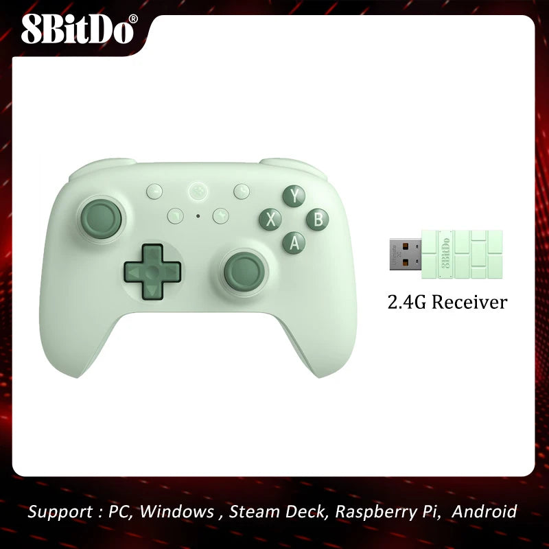 8BitDo Ultimate 2C Wireless Controller Gamepad With Hall Joystick for PC Windows 10/11 Steam Deck Raspberry Pi Android