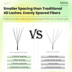 Yelix Smaller Spacing 4D W Shape Eyelash Extension Narrow 4D Lashes Natural Soft Premade Volume Fan Lashes Hand Premium Lashes