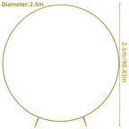 Metal Circle Stand Wedding Arche Round Balloon Arch Flower Gold Background Arch DIY Frame Birthday Party Baby Shower Decoration